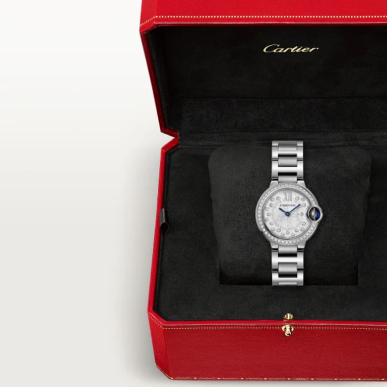 Ballon Bleu de Cartier Steel Diamond Silver Dial 28mm Product Image 3