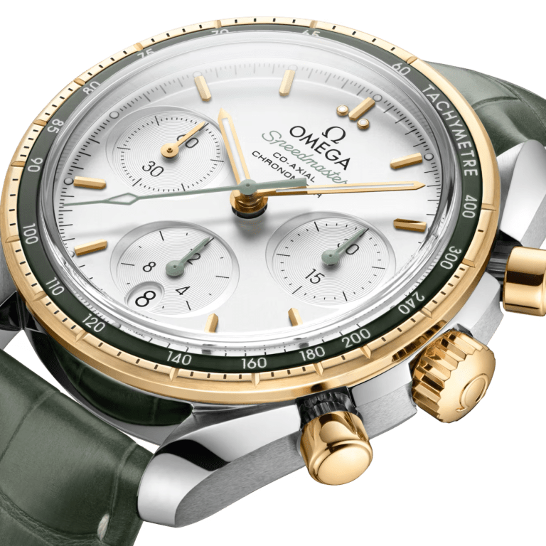 Speedmaster Chronograph Yellow Gold & Steel White Dial 38mm Product Image 2