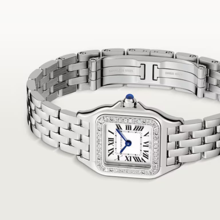 Panthère de Cartier Steel Diamond Silver Dial 30mm Product Image 2