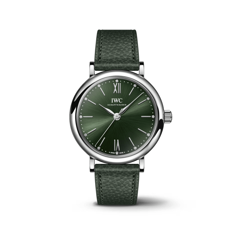 Portofino Steel Green Dial 34mm Product Image 4