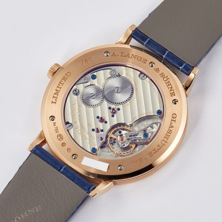 Saxonia Thin Rose Gold Blue Aventurine Dial 40mm Product Image 9