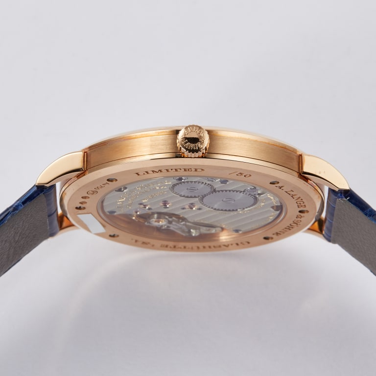 Saxonia Thin Rose Gold Blue Aventurine Dial 40mm Product Image 3