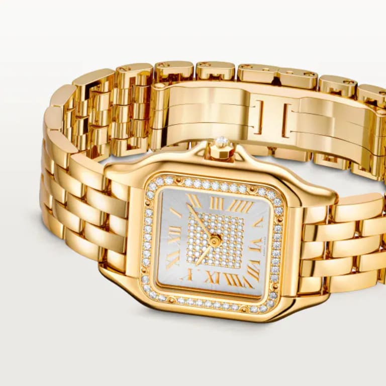 Panthère de Cartier Yellow Gold Diamond Silver Dial 27mm Product Image 3