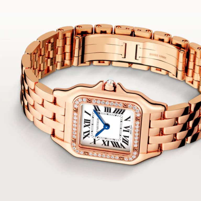 Panthère de Cartier Rose Gold Diamond White Dial 27mm Product Image 2