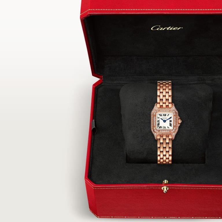 Panthère de Cartier Rose Gold Diamond Silver Dial 20mm Product Image 5