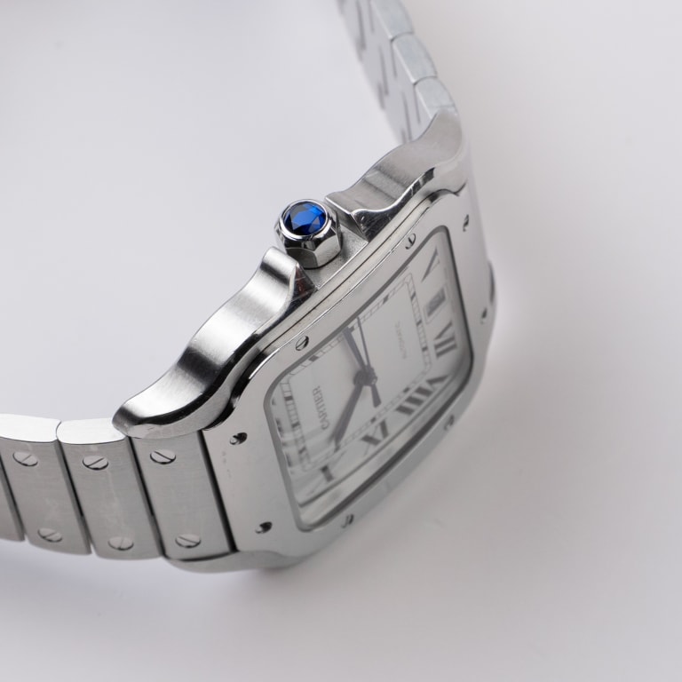 Santos de Cartier Steel Silver Dial 39mm Product Image 3