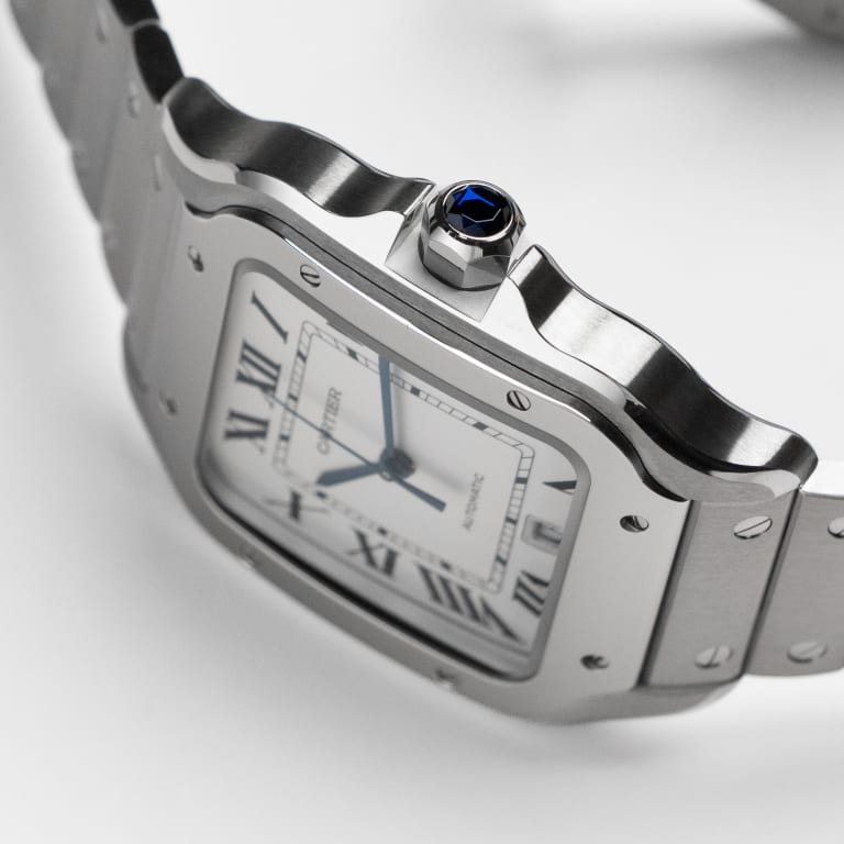 Santos de Cartier Steel Silver Dial 39mm Product Image 2
