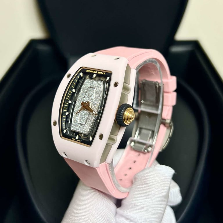 RM07-01 Pink Ceramic Pave Product Image 2