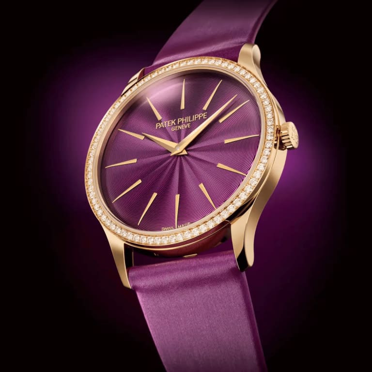 Calatrava Rose Gold Diamond Purple Dial 35mm Product Image 5