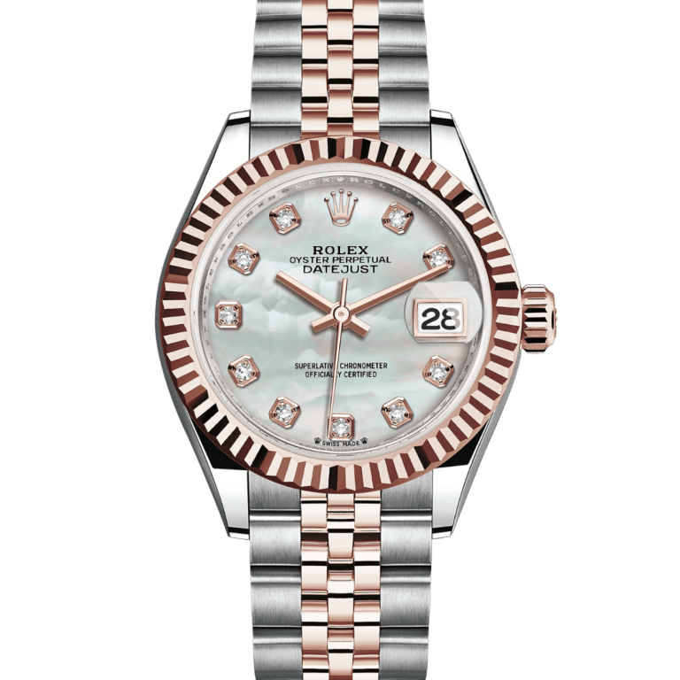 Lady-Datejust Rose Gold & Steel Jubilee Mother of Pearl Dial 28mm Product Image 1