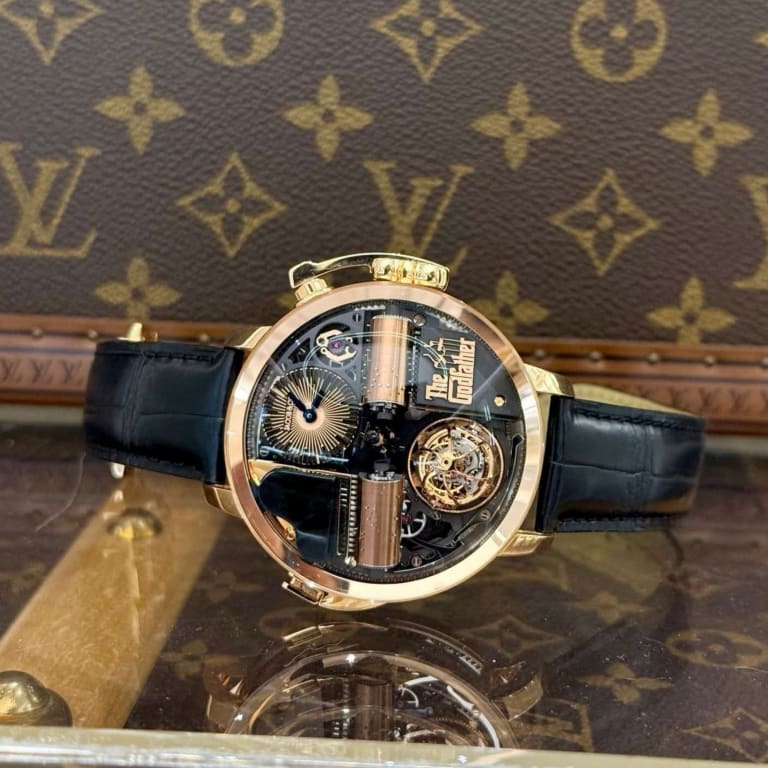 Opera Godfather Musical Watch Rose Gold Black Dial 49mm Product Image 6