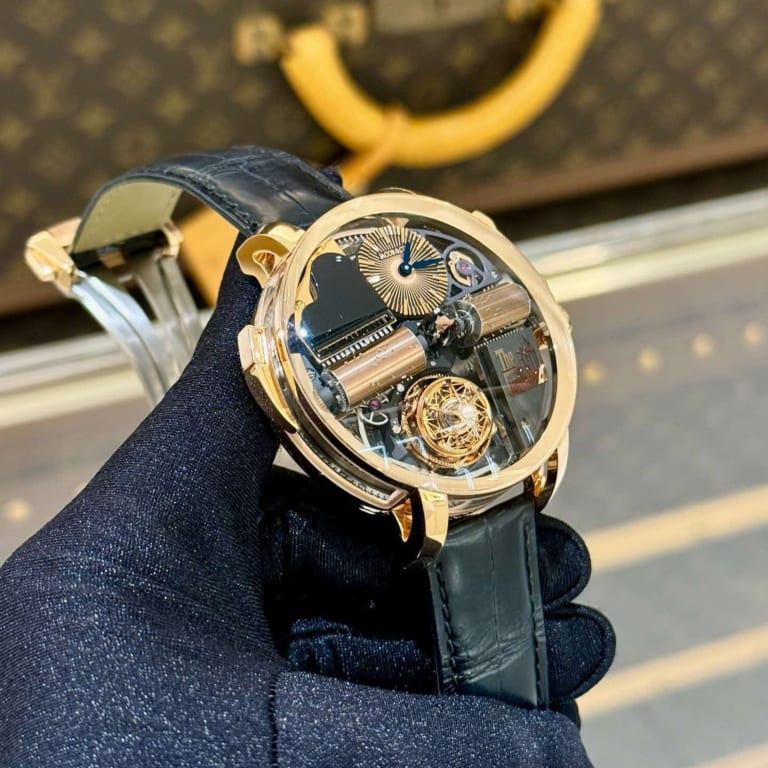 Opera Godfather Musical Watch Rose Gold Black Dial 49mm Product Image 2