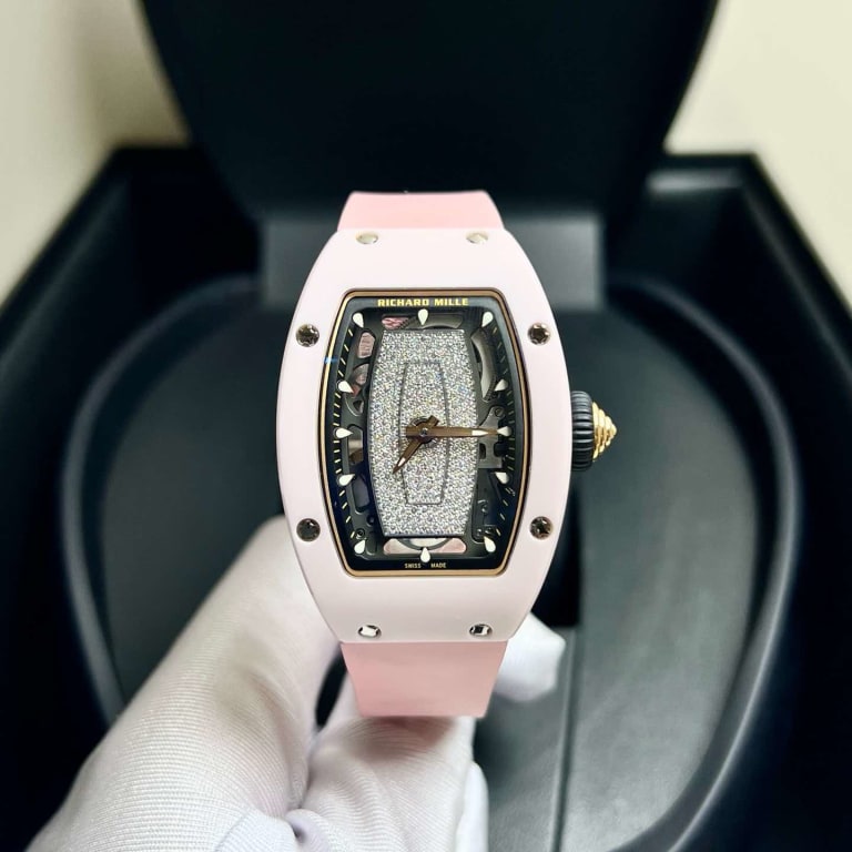 RM07-01 Pink Ceramic Pave Product Image 1