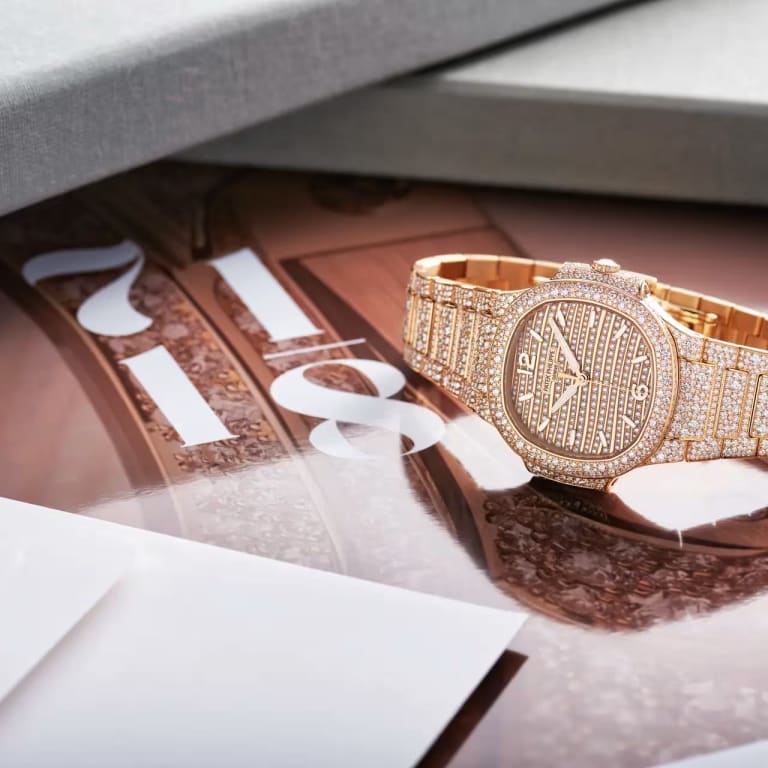 Nautilus Rose Gold Diamond Pave Dial 35mm Product Image 3