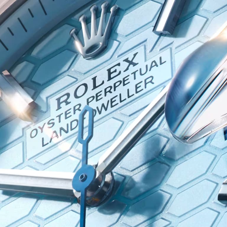 Land-Dweller Platinum Ice Blue Honeycomb Dial 40mm Product Image 3