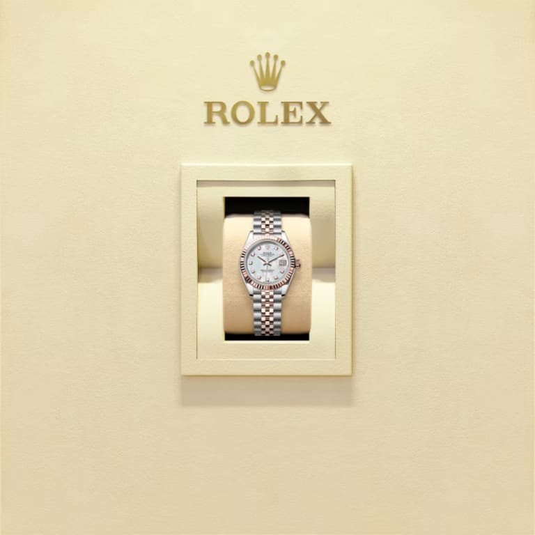 Lady-Datejust Rose Gold & Steel Jubilee Mother of Pearl Dial 28mm Product Image 4