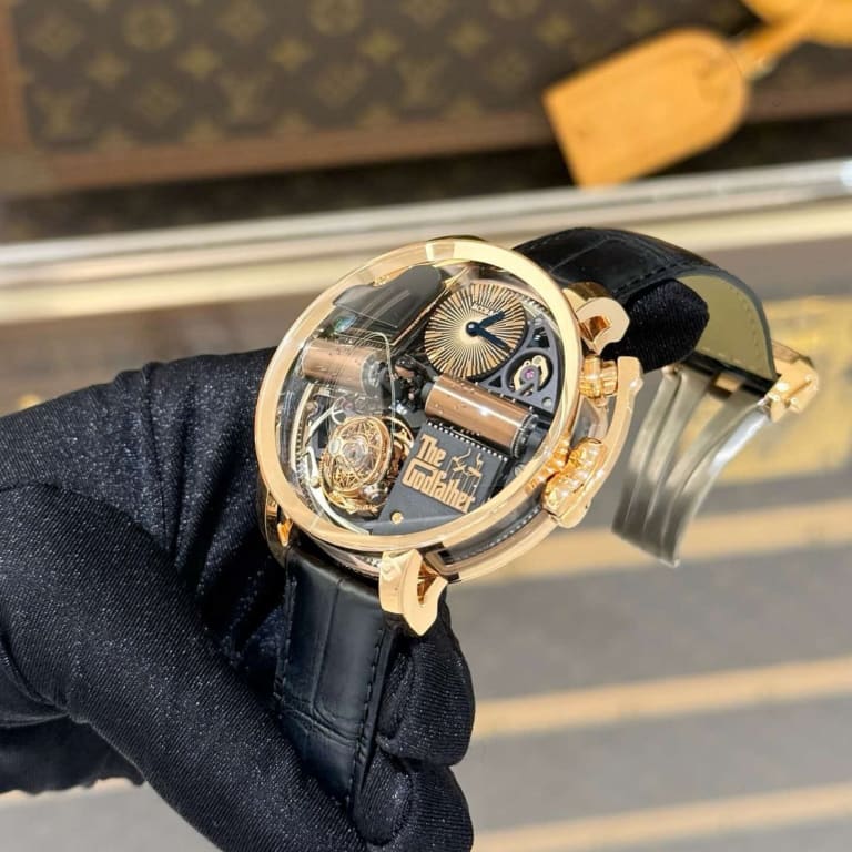 Opera Godfather Musical Watch Rose Gold Black Dial 49mm Product Image 3