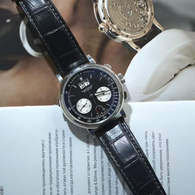 Saxonia Datograph Up/Down Platinum Black Dial 41mm Product Image 3