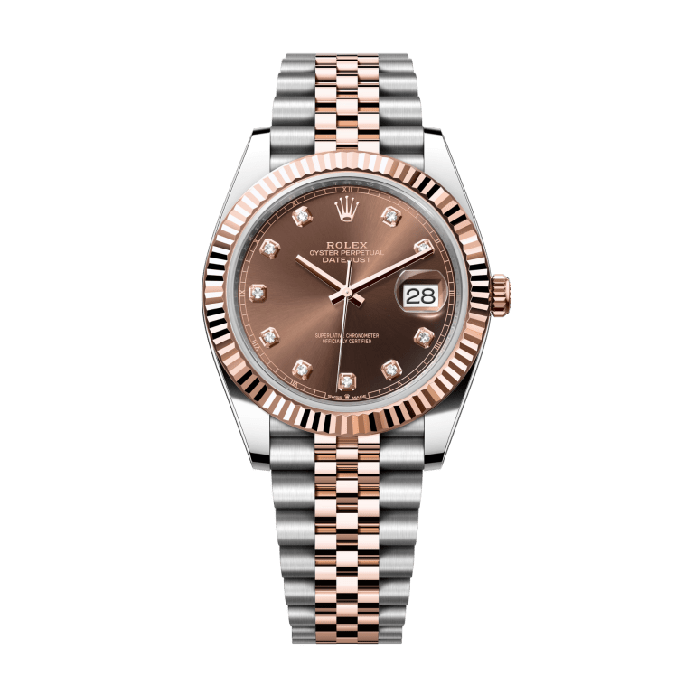 Datejust Rose Gold & Steel Jubilee Brown Dial 41mm Product Image 1