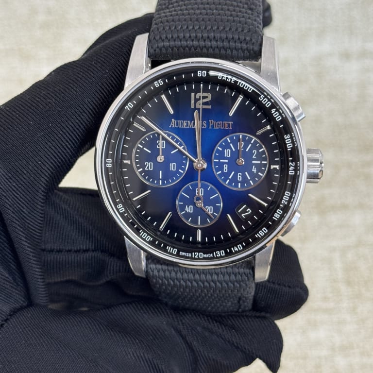 Code 11.59 Chronograph White Gold Blue Dial 41mm Product Image 1