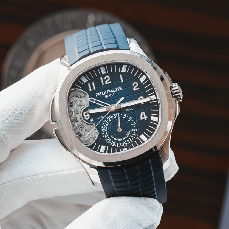Aquanaut Travel Time Advanced Research White Gold Blue Dial 40mm Product Image 1