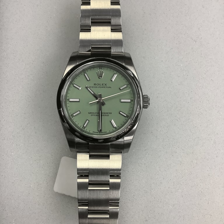 Oyster Perpetual Steel Pistachio Dial 34mm Product Image 1
