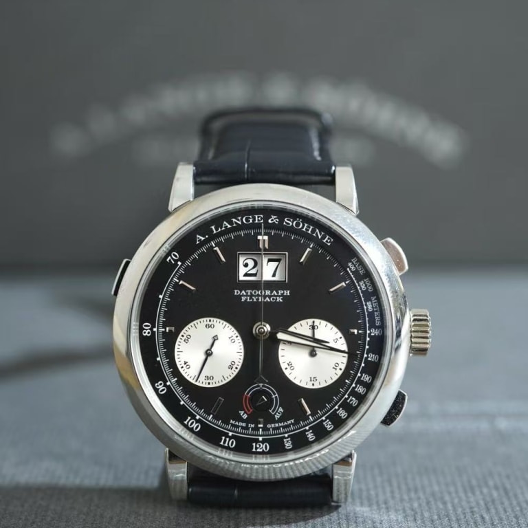 Saxonia Datograph Up/Down Platinum Black Dial 41mm Product Image 1