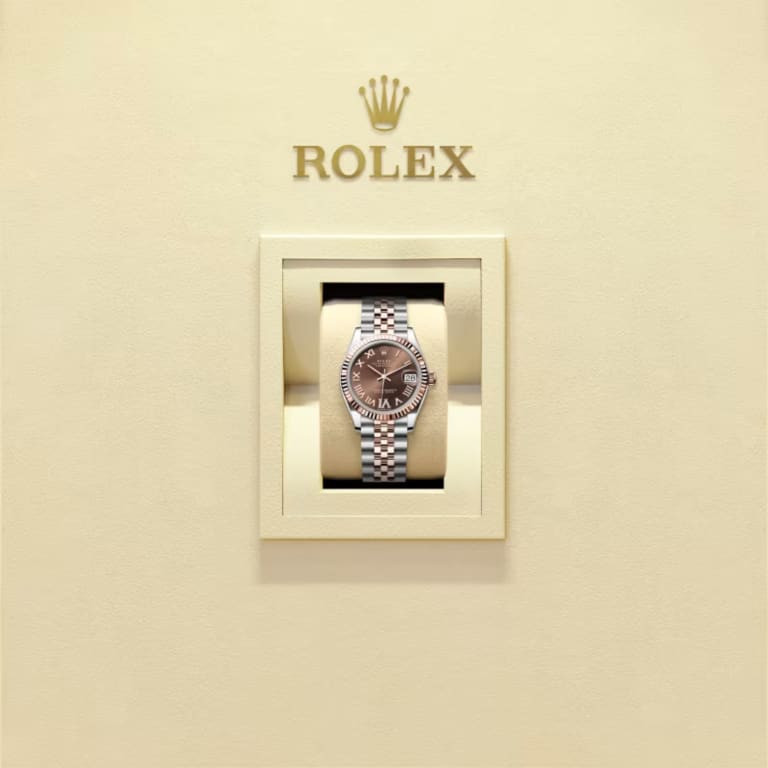 Datejust Rose Gold & Steel Brown Dial 31mm Product Image 4