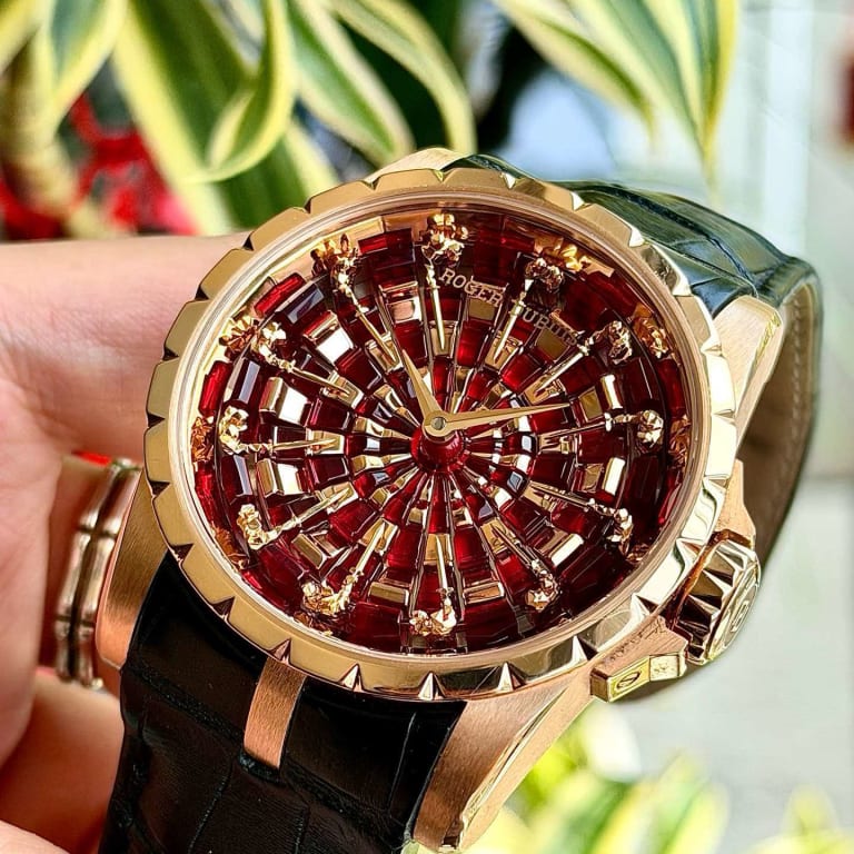 Excaliber Rose Gold Red Enamel Dial 45mm Product Image 2