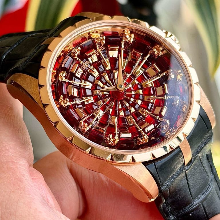 Excaliber Rose Gold Red Enamel Dial 45mm Product Image 3