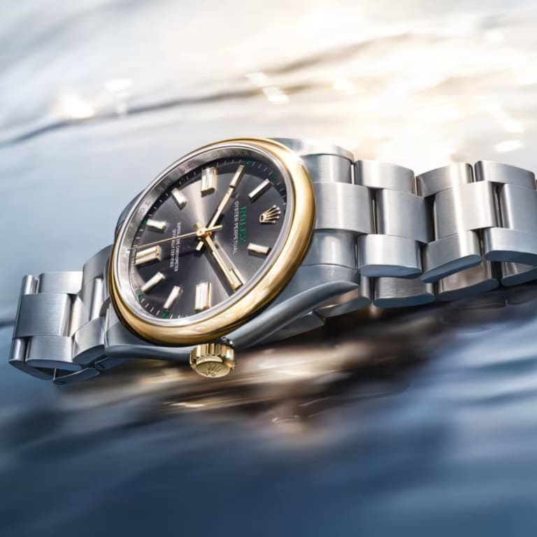 Oyster Perpetual "100 Years" Yellow Gold & Steel Grey Dial 41mm Product Image 2