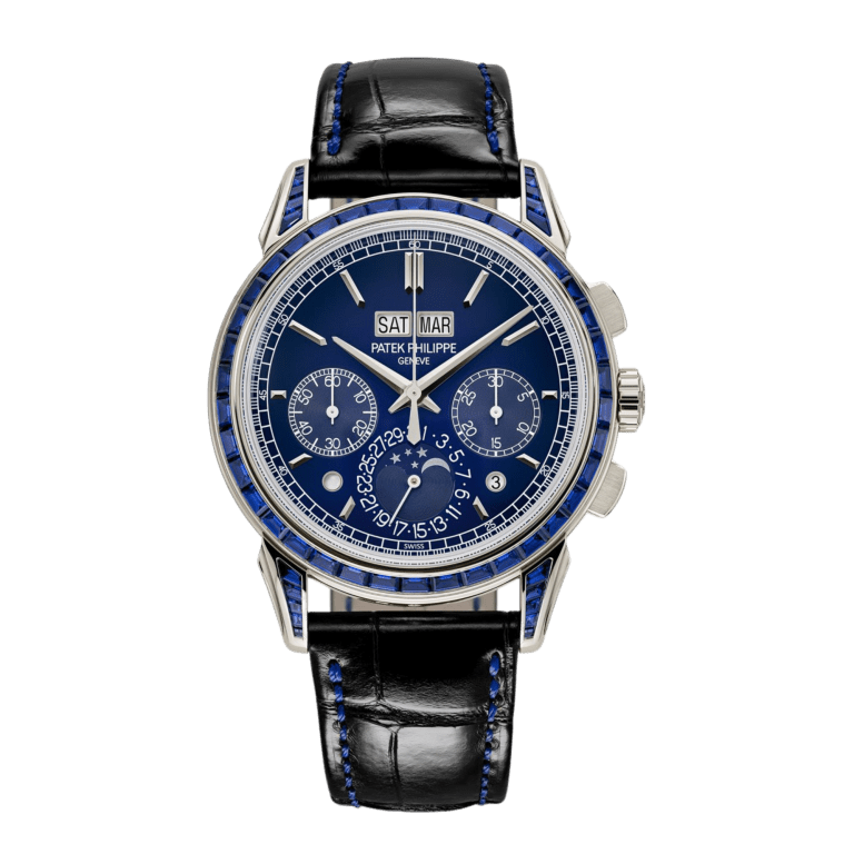 Perpetual Calendar Platinum Gem-Set Blue Dial 41mm Product Image 1