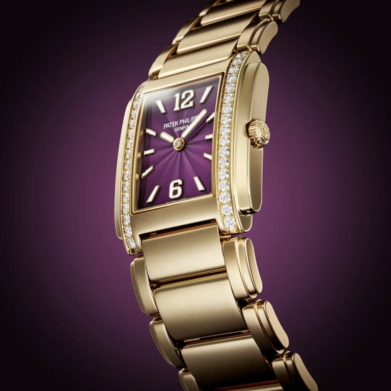 Twenty~4 Manchette Rose Gold Diamond Purple Dial 25mm Product Image 1