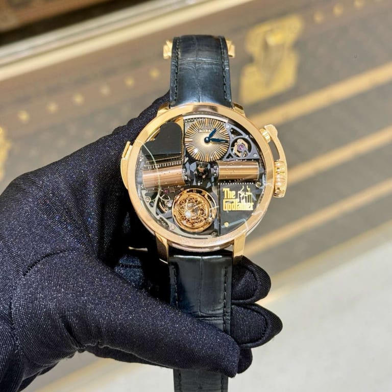 Opera Godfather Musical Watch Rose Gold Black Dial 49mm Product Image 1