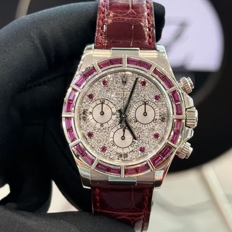 Daytona White Gold Ruby Pave Dial 40mm Product Image 1
