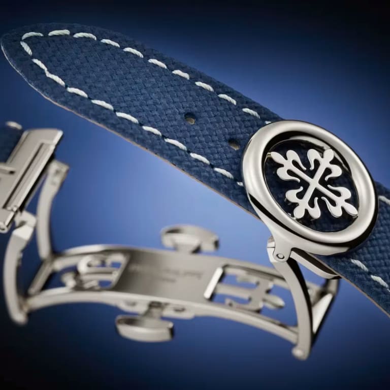 Calatrava 24-Hour Alarm White Gold Blue Dial 41mm Product Image 8