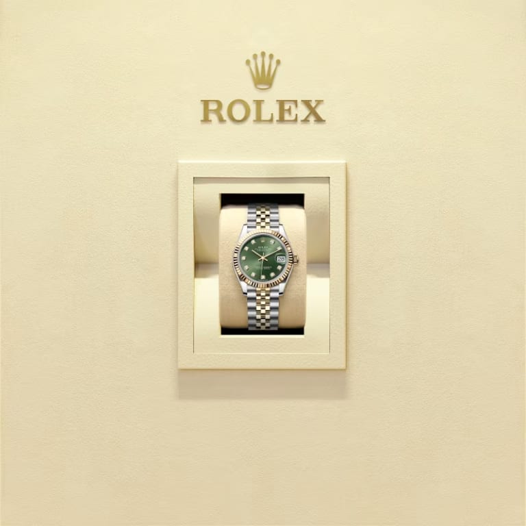 Datejust Yellow Gold & Steel Green Dial 31mm Product Image 4