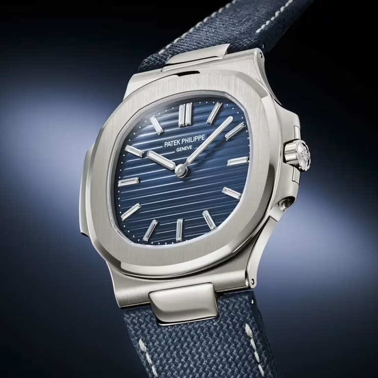 Nautilus "50th Anniversary" White Gold Blue Dial 41mm Product Image 1