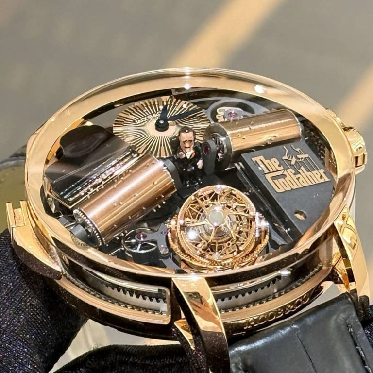 Opera Godfather Musical Watch Rose Gold Black Dial 49mm Product Image 5