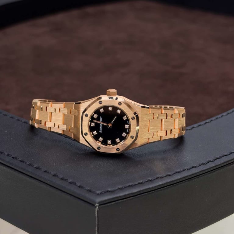 Royal Oak Mini Quartz Rose Gold Black Onyx Dial 23mm Product Image 3