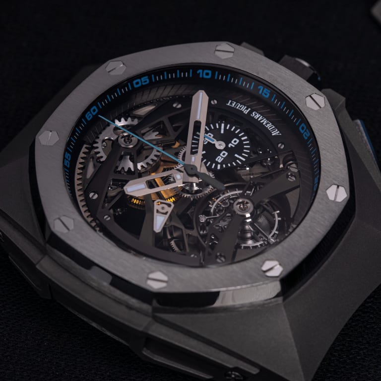 Royal Oak Concept Tourbillon Chronograph Openworked Titanium Skeleton Dial 44mm Product Image 3