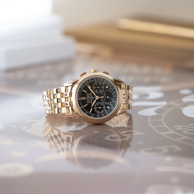 Perpetual Calendar Chronograph Rose Gold Black Dial 41mm Product Image 2