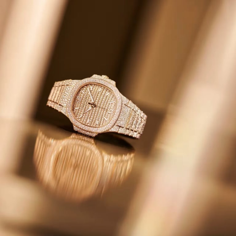 Nautilus Rose Gold Diamond Pave Dial 35mm Product Image 2