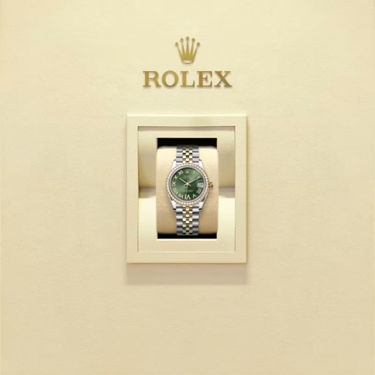 Datejust Yellow Gold & Steel Diamond Green Dial 31mm Product Image 5