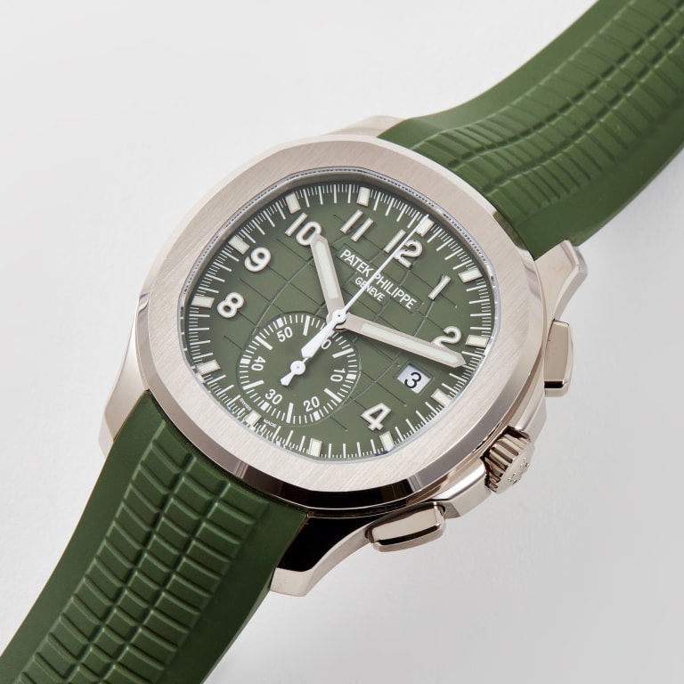 Aquanaut Chronograph White Gold Green Dial 42mm Product Image 1