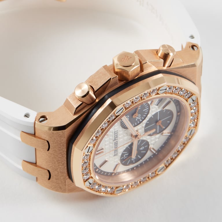 Royal Oak Offshore Rose Gold Diamond Silver Dial 37mm Product Image 4