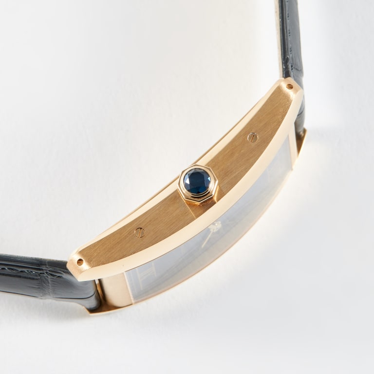Tank Americaine "Art Deco" Yellow Gold Grey Dial 24mm Product Image 4