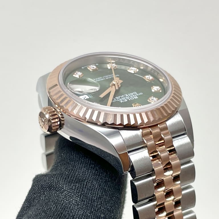 Lady-Datejust Rose Gold & Steel Jubilee Green Dial 28mm Product Image 6