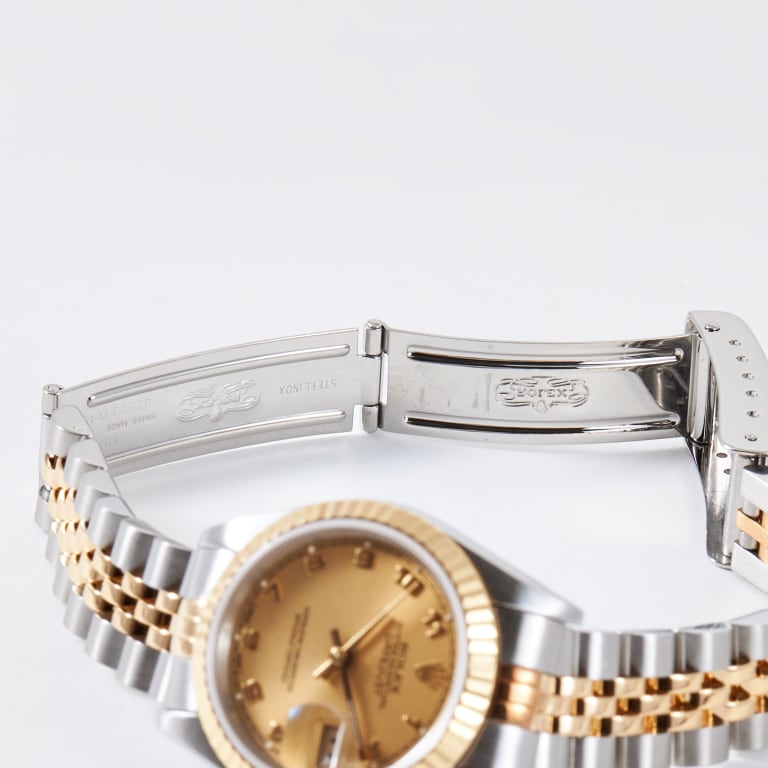Vintage Datejust Yellow Gold & Steel Jubilee Champagne Arabic Dial 26mm Product Image 9