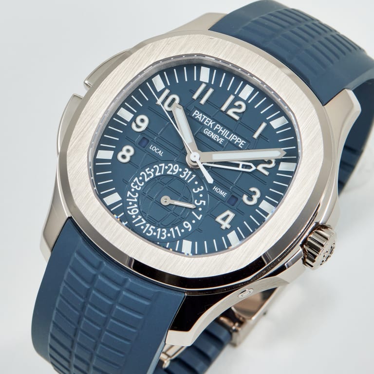 Aquanaut Travel Time White Gold Blue Dial 40mm Product Image 1